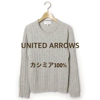 ユナイテッドアローズグリーンレーベルリラクシング(UNITED ARROWS green label relaxing)の カシミヤ１００％　ケーブルニット　ＩＥＮＡ アーバンリサーチ アクアガール(ニット/セーター)