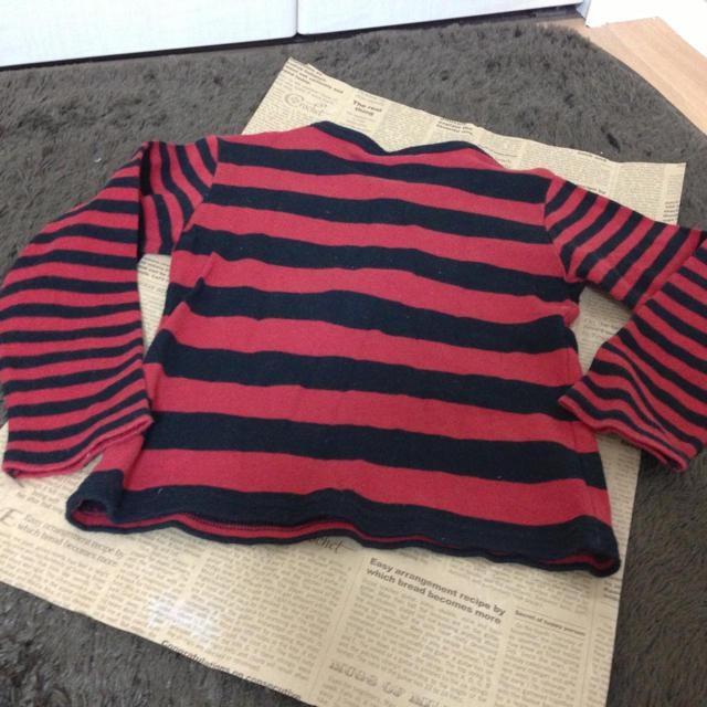 COMME CA ISM(コムサイズム)のCOMME CA ISM 赤ボーダーT* キッズ/ベビー/マタニティのキッズ服男の子用(90cm~)(その他)の商品写真