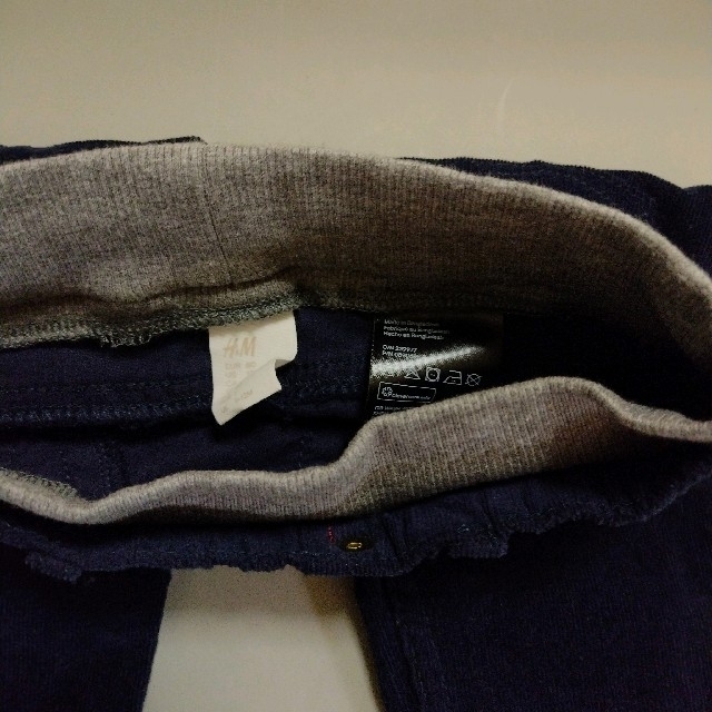 H&M(エイチアンドエム)のH&M 80 新品未使用 コーデュロイパンツ ズボン キッズ/ベビー/マタニティのベビー服(~85cm)(パンツ)の商品写真