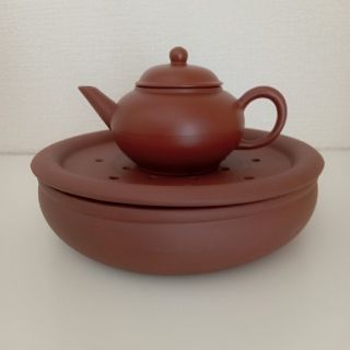 中国茶器　茶壺、茶盤　(食器)