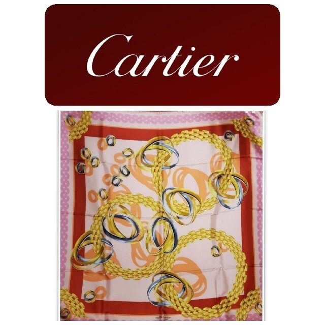 Cartier - カルティエ スカーフ 新品未使用 王道ゴールデン Cartier - カルティエ スカーフ 新品未使用 王道ゴールデン