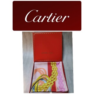 カルティエ(Cartier)のカルティエ　スカーフ　新品未使用　王道ゴールデンオリーブリング(バンダナ/スカーフ)