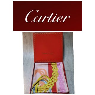 カルティエ(Cartier)のカルティエ　スカーフ　新品未使用　王道ゴールデンオリーブリング(バンダナ/スカーフ)