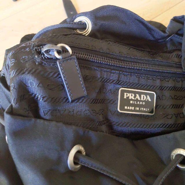 PRADA(プラダ)のプラダ リュックサック 黒 ブラック NO.58 レディースのバッグ(リュック/バックパック)の商品写真