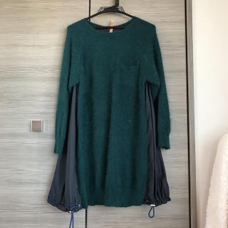 サカイ(sacai)のsacai 異素材ワンピース(ミニワンピース)