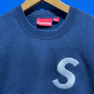 Supreme - supreme Sロゴ トレーナー small ネイビーの通販 by