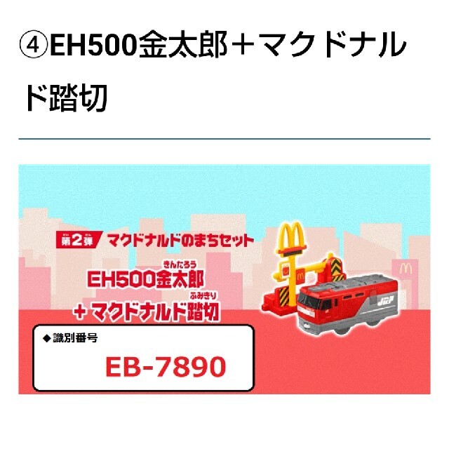 マクドナルド(マクドナルド)の未開封新品　マクドナルド　ハッピーセット　プラレール　金太郎 エンタメ/ホビーのおもちゃ/ぬいぐるみ(模型/プラモデル)の商品写真