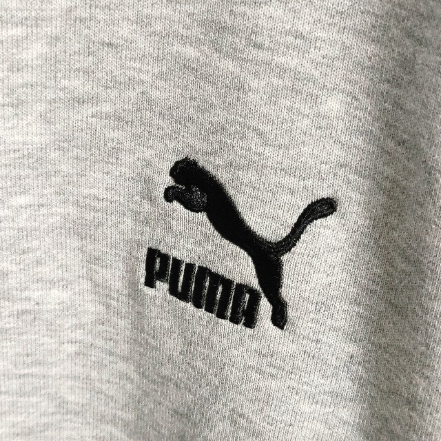 PUMA(プーマ)のPUMA プーマ 刺繍 ゆるだぼ ビッグシルエット パーカー グレー Mサイズ メンズのトップス(パーカー)の商品写真