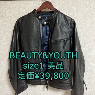 ビューティアンドユースユナイテッドアローズ(BEAUTY&YOUTH UNITED ARROWS)のBEAUTY&YOUTH ヤギ革 シングル ライダースジャケット(ライダースジャケット)