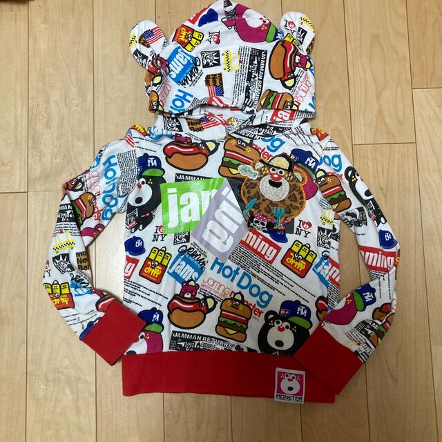 JAM(ジャム)のjam♡耳付きパーカー　120 キッズ/ベビー/マタニティのキッズ服男の子用(90cm~)(Tシャツ/カットソー)の商品写真