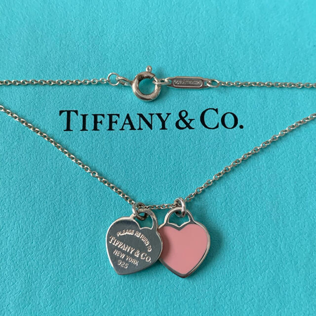 Tiffany ティファニー   ダブルハートネックレス