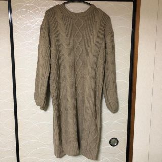 ダブルクローゼット(w closet)のダブルクローゼット　wcloset ロングニットワンピース(ロングワンピース/マキシワンピース)