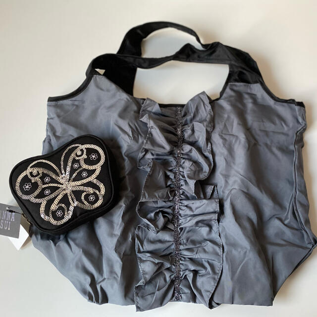 ANNA SUI(アナスイ)のアナスイ 蝶々 バタフライポーチ付き エコバッグ 折り畳みバッグ レディースのバッグ(エコバッグ)の商品写真