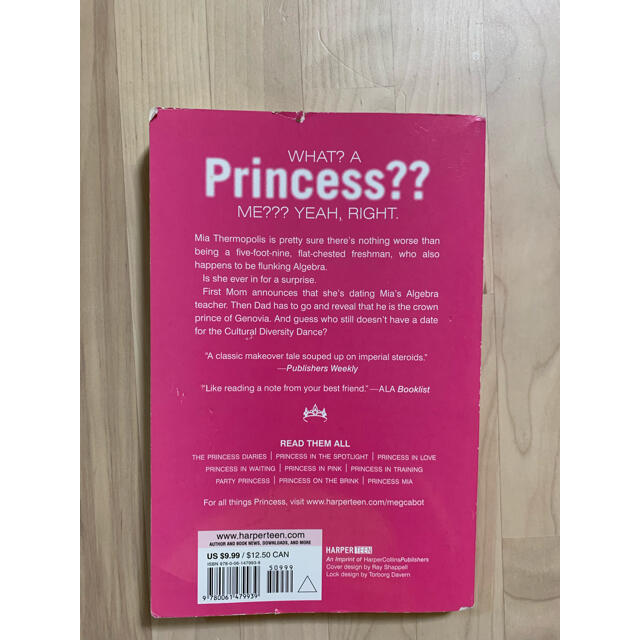 Disney(ディズニー)のthe princess diaries プリンセスダイアリーズ エンタメ/ホビーの本(洋書)の商品写真