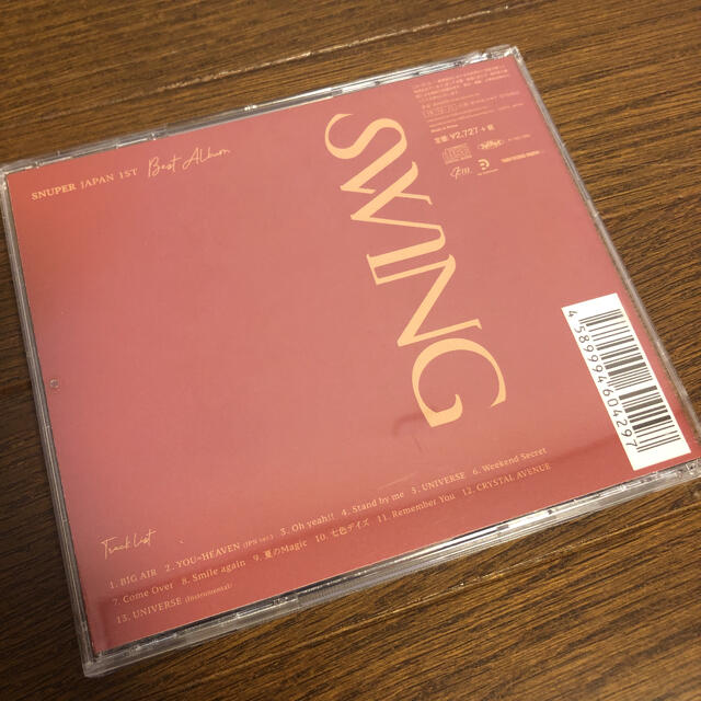 【カード付き】SNUPER JAPAN 1st Best Album SWING エンタメ/ホビーのCD(K-POP/アジア)の商品写真