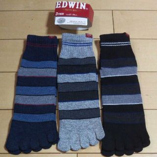 エドウィン(EDWIN)のEDWIN 五本指靴下 27~29３足セット① エドウィン  5本指ソックス(ソックス)