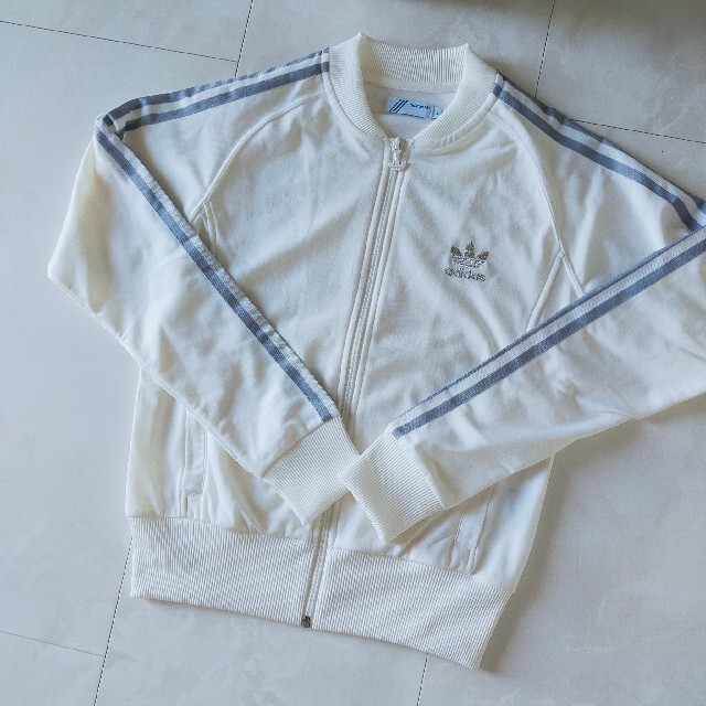adidas アディダスオリジナルス ジャージ 白 アイボリー M 【12月