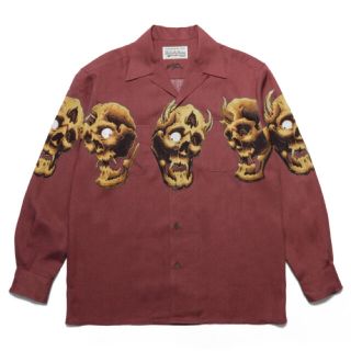 ワコマリア(WACKO MARIA)のワコマリア 56 TATTOO STUDIO 鬼スカルハワイアンシャツ M 新品(シャツ)