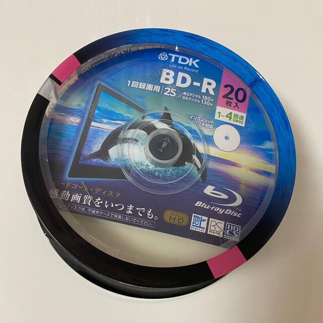 TDK 録画用ブルーレイディスク BD-R規格 25GB 1-4倍速 BRV25