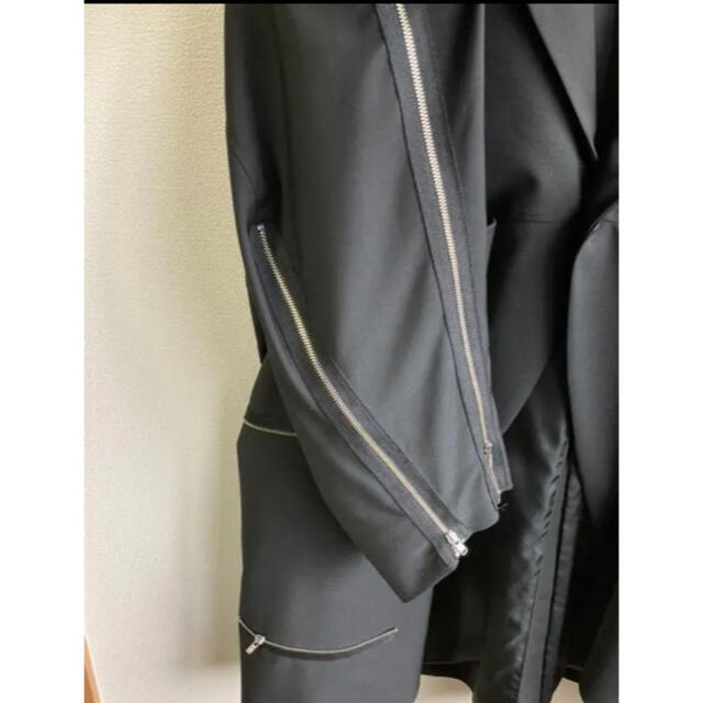 ALMOSTBLACK 18ss zip design  jacket