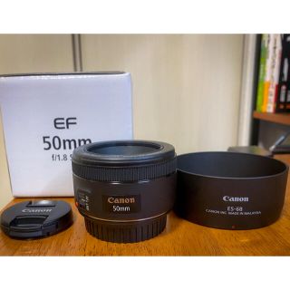 キヤノン(Canon)の【美品】Canon 交換レンズ EF50F1.8 STM(レンズ(単焦点))