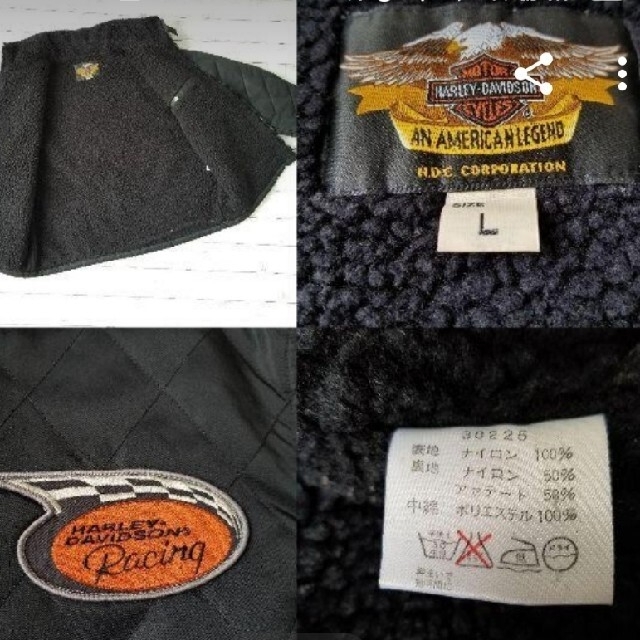 Harley Davidson(ハーレーダビッドソン)の最終値下げ！ハーレーダビットソン　ライダース　中綿ボア メンズのジャケット/アウター(ライダースジャケット)の商品写真