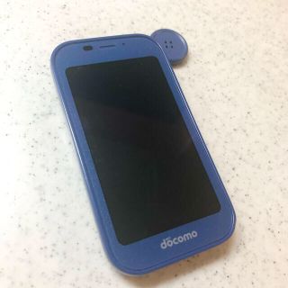 エヌティティドコモ(NTTdocomo)のdocomoドコモ キッズケータイ sh03m sh-03m ブルー(携帯電話本体)