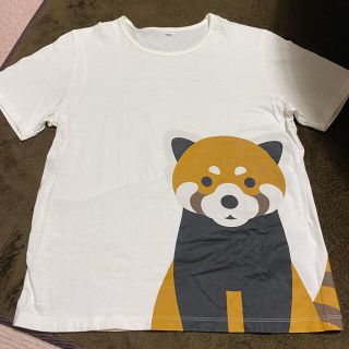 ムジルシリョウヒン(MUJI (無印良品))の無印良品　インド綿天竺編み　プリントＴシャツ　レッサーパンダ(Tシャツ(半袖/袖なし))