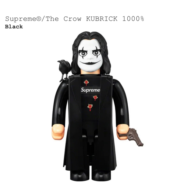 MEDICOM TOY - supreme  The Crow KUBRICK 1000%×2