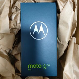 モトローラ(Motorola)のmoto g50 5G テンダーグリーン 新品未開封 国内正規品 購入証明同梱 (スマートフォン本体)