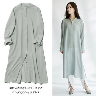 theory luxe 22AW ウォッシャブル　ロングシャツ