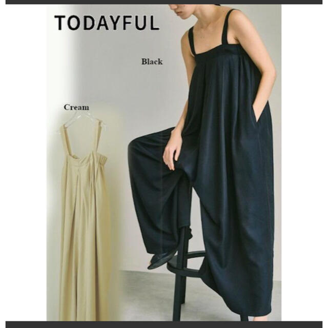 TODAYFUL(トゥデイフル)のTODAYFUL Silky Wide Combinaison コンビネゾン レディースのパンツ(オールインワン)の商品写真