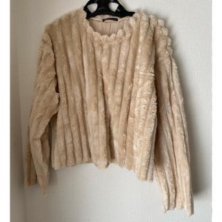 ザラ(ZARA)のZARA トップス　ベージュ　サイズM(ニット/セーター)