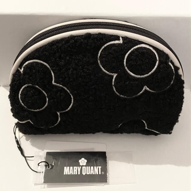 MARY QUANT(マリークワント)の【新品・未使用】マリークヮント　ボアデイジー　刺繍 　ラウンドポーチ レディースのファッション小物(ポーチ)の商品写真