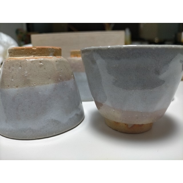 未使用 木箱入り】萩焼 江月窯 無形文化財 人気作家野坂康起作 未使用 木箱入り】萩焼 江月窯 無形文化財 人気作家野坂康起作