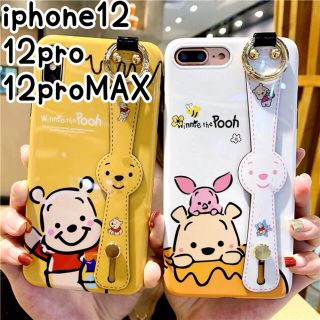 アイフォーン(iPhone)の♥iPhone12 12pro ケース ハンドベルト付 大人可愛い オシャレ(iPhoneケース)