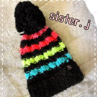 ☆sister .j スノーボードニット帽☆(ニット帽/ビーニー)