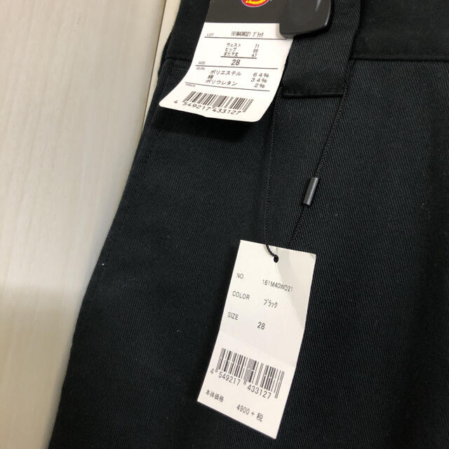 新品 定価5390円 Dickies ディッキーズ パンツ w28 ブラック