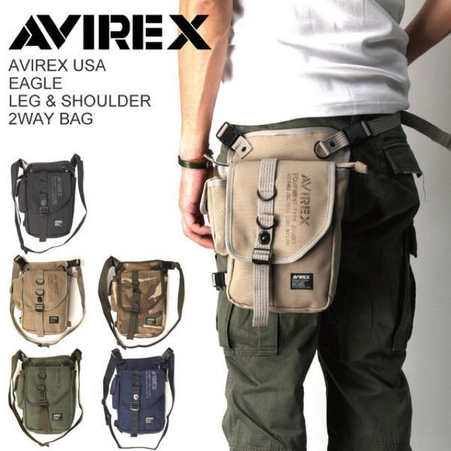 AVIREX(アヴィレックス)のAVIREX アビレックス AVX348 EAGLE ショルダー レッグバッグ メンズのバッグ(ショルダーバッグ)の商品写真