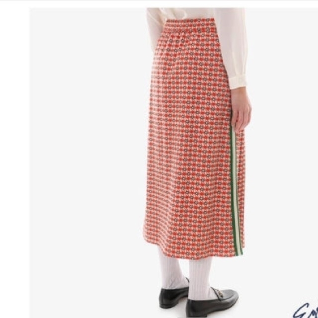 完売品 GUCCI ジャガード ミドル スカート グッチ レトロ-