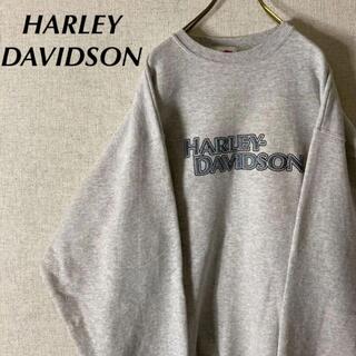ハーレーダビッドソン(Harley Davidson)のハーレーダビッドソン スウェット トレーナー バックプリント 刺繍ロゴ 裏起毛(スウェット)