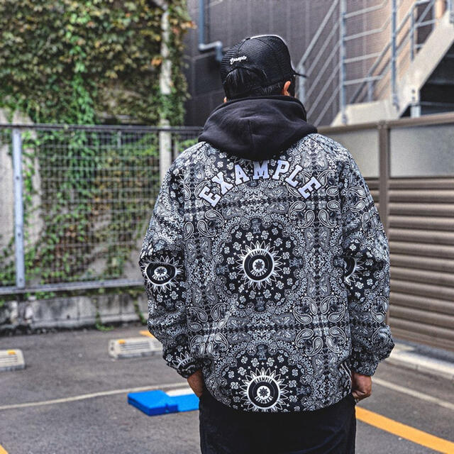 新品・定価以下】EXAMPLE ペイズリー バンダナ柄 ナイロン ジャケット