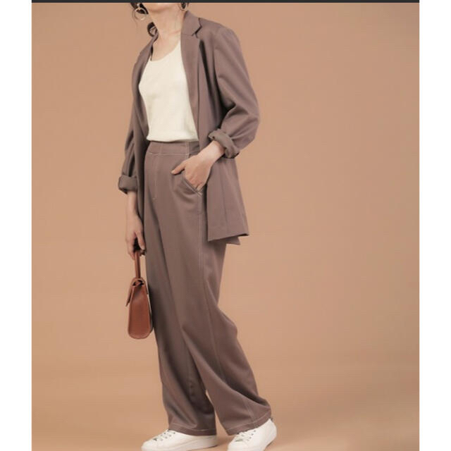 ZARA(ザラ)のジャケットセットアップ　ブラウン　薄手 レディースのレディース その他(セット/コーデ)の商品写真