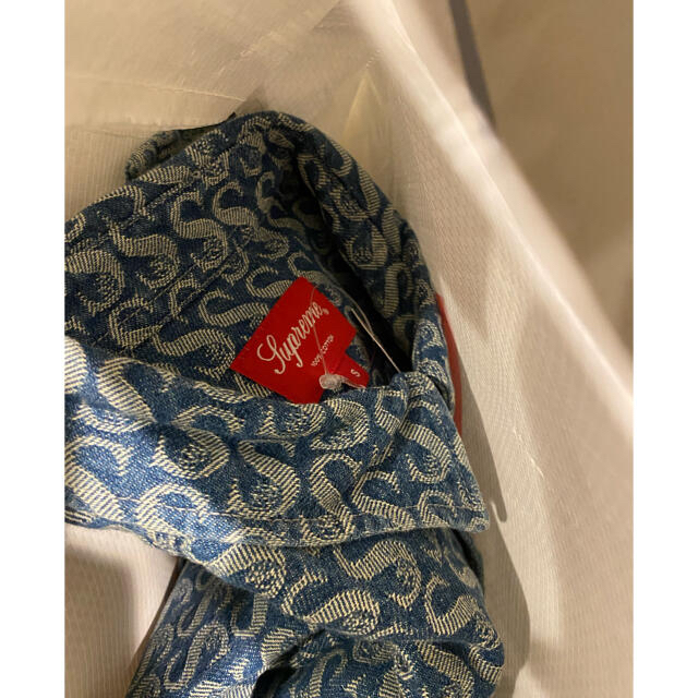 Supreme Monogram Denim Shirt Sサイズ Blue