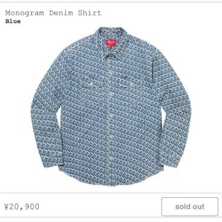 シュプリーム(Supreme)のMonogram Denim Shirt Sサイズ(シャツ)