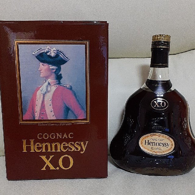 未開封　古酒　Hennessy　ヘネシー　XO　金キャップ　箱付き