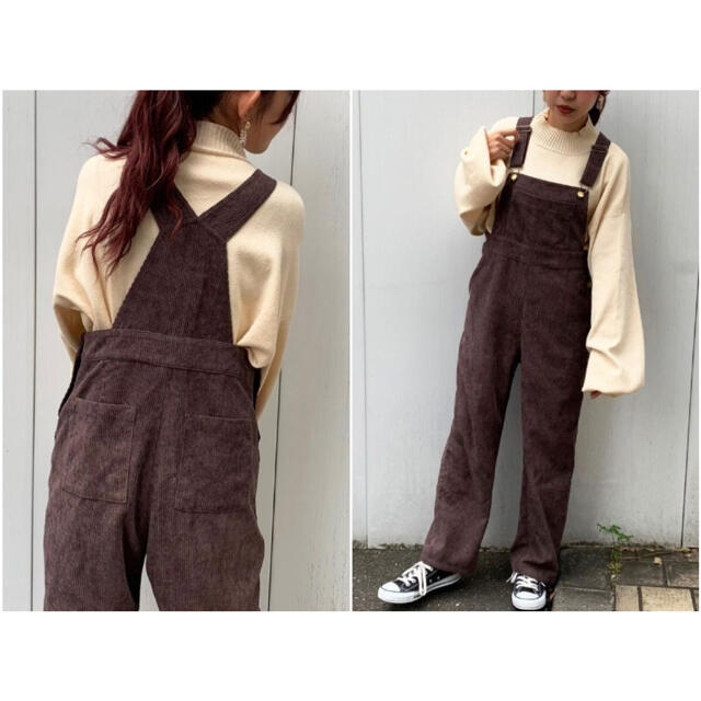 après jour mignon コーデュロイサロペット　ZARA H&M レディースのパンツ(サロペット/オーバーオール)の商品写真