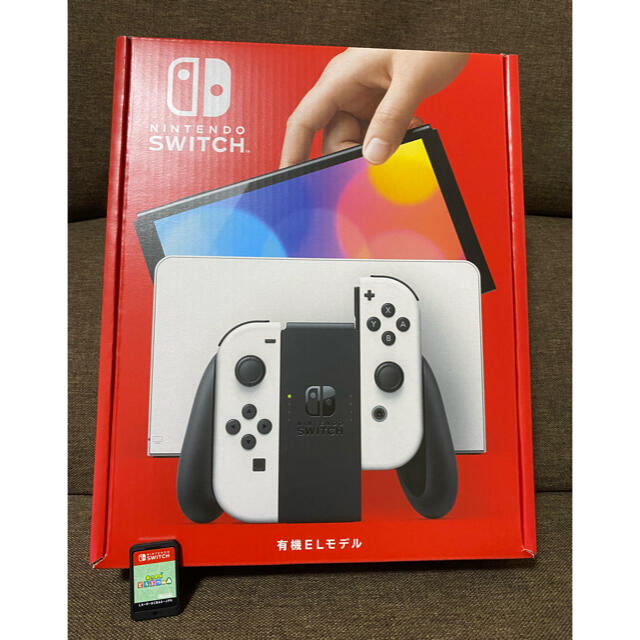 NintendoSwitch 有機EL ホワイト あつまれどうぶつの森カセット付