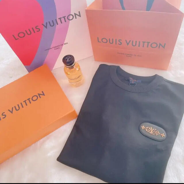 LOUIS VUITTON(ルイヴィトン)のルイヴィトン　LOUIS VUITTON Tシャツ レザーパッチクルーネック レディースのトップス(Tシャツ(半袖/袖なし))の商品写真