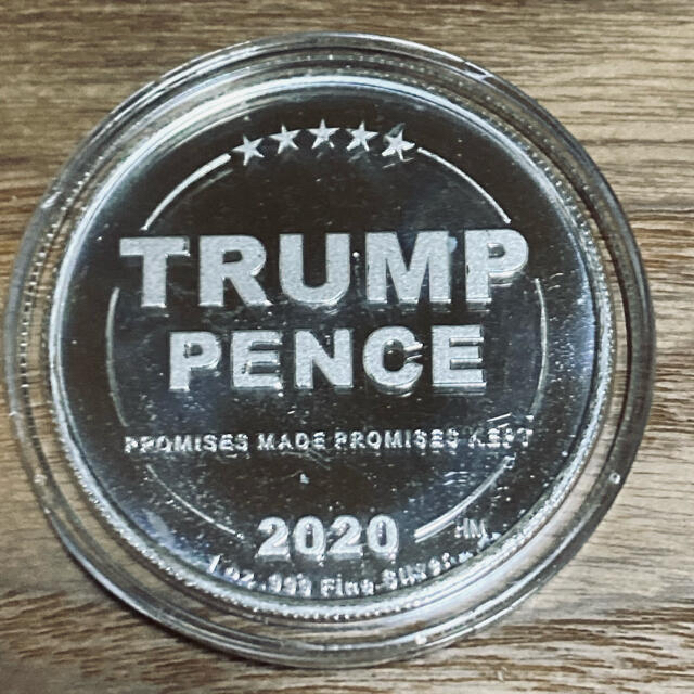 トランプ大統領 1オンス 銀貨 コロナシールド 銅貨付き 3